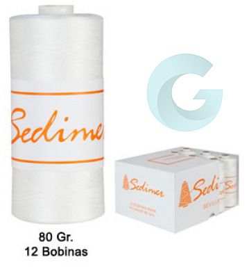 BOBINA HILVANAR SEDIMER 80GR (12 BOBINAS)