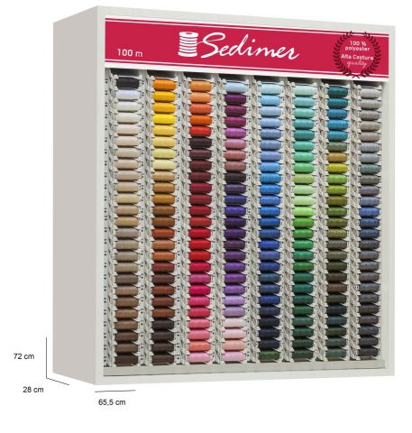 EXPOSITOR SEDIMER BOBINAS 200 COLORES