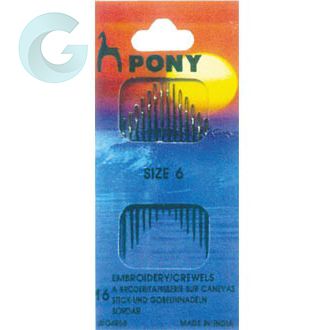 AGUJA BORDAR 4856/6 (BLISTER 16 AGUJAS)