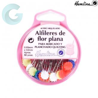 CAJA ALFILER CABEZA FLOR PATCHWORK 707 (BLISTER)--