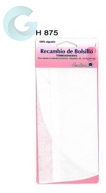 RECAMBIO BOLSILLO TERMOADHESIVO 875 (UNIDAD)