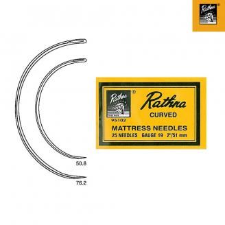 AGUJA CURVADA 95101/3 76MM (SOBRE 25 AGUJAS)