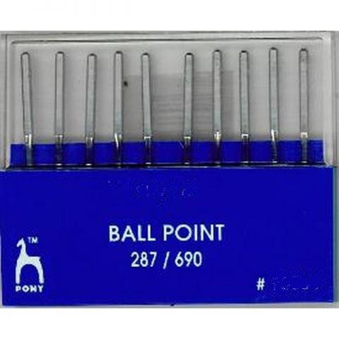 AGUJA MAQUINA PONY 95564/70 T. REDONDO PUNTA BOLA