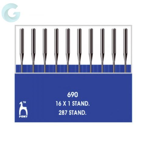 AGUJA MAQUINA PONY 95962/60 T. REDONDO (BLISTER)