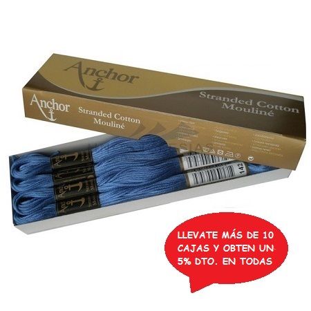 MADEJA MOULINE ANCHOR 4635 8/25 (CAJA 12 MADEJAS)