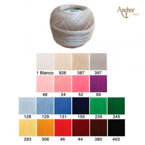 PERLÉ ANCHOR PEARL 4805 COLORES 50GR (4 OVILLOS)--