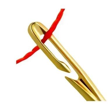 AGUJA CIEGA LATERAL 4/8  4323 (SOBRE 6 AGUJAS)