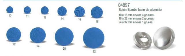 FORNITURA BOMBE 16MM 4897 (4 GRUESAS/576 UNIDADES)