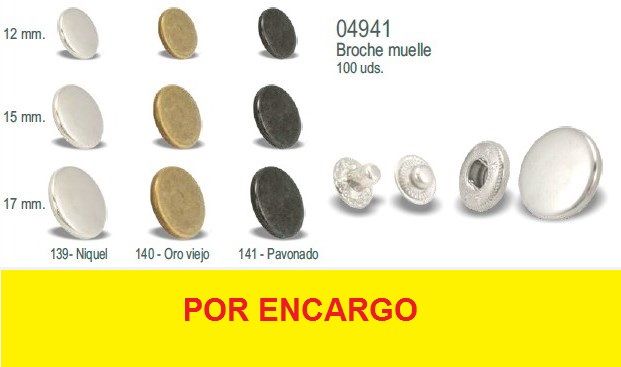 JUEGO COMPLETO BROCHES 4941 (100 JUEGOS)