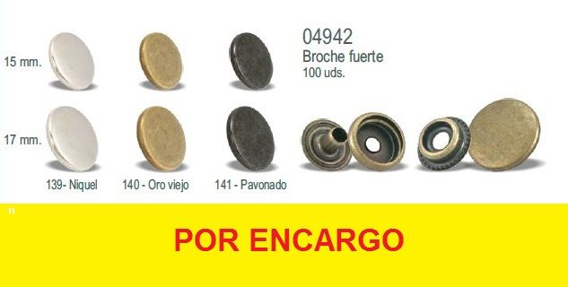 JUEGO COMPLETO BROCHES FUERTES 4942 (100 JUEGOS)