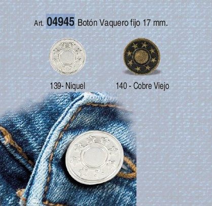 BOTON VAQUERO 4945 (50 UNIDADES)