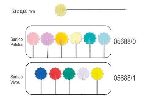 ALFILER CABEZA FLOR PATCHWORK 5688 (100 UNID.)