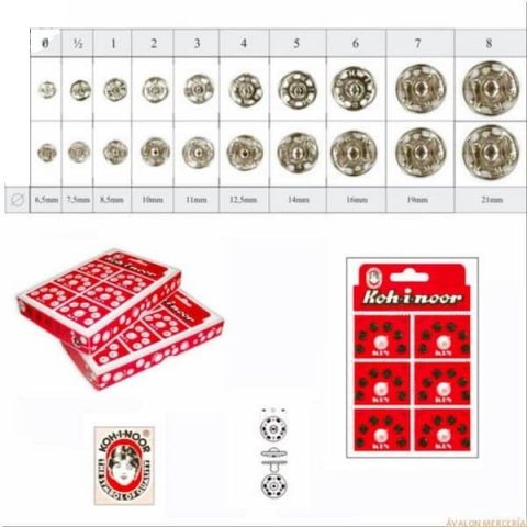 BROCHE KOHINOOR/2  10MM (CAJA 2 GRUESAS-24DNA)