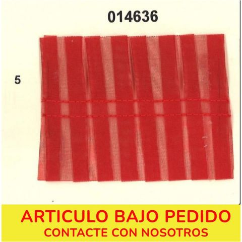 PLISADO ORGANDIL CARRUCHA 6CM  014636 (METRO)