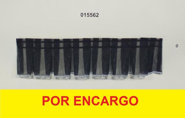 CARRUCHA NEGRA PLISADA 4CM CORDON 15562 (METRO)