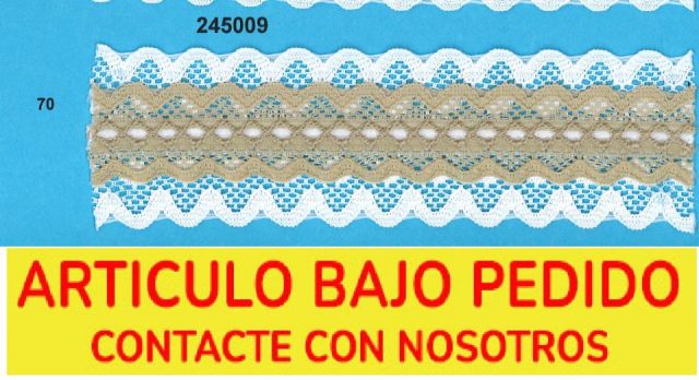 PUNTILLA LISA DOBLE BICOLOR 245009 (METRO)