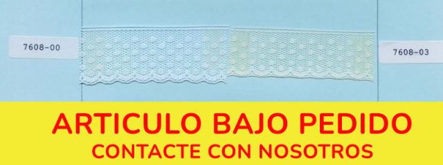 ENCAJE NYLON 7608/40 BLANCO (METRO)