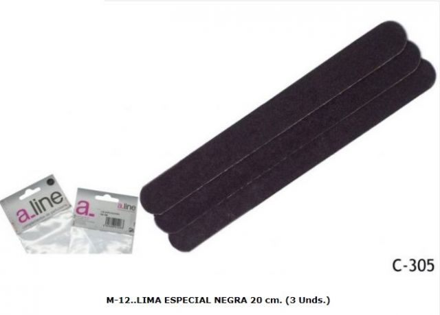 LIMA ESPECIAL 20CM NEGRA C305 (PACK 3 UNIDADES)