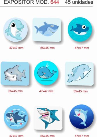 EXPOSITOR PARCHES ADHESIVOS 644 (45 UNIDADES)
