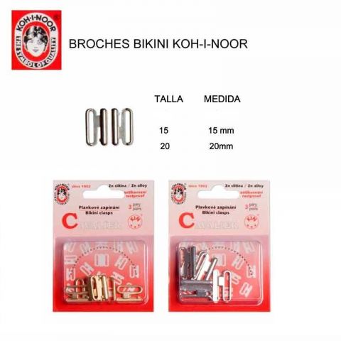 BROCHE BIKINI 332 20MM (BLISTER 3 PARES)--