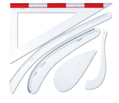 KIT REGLA ESCUADRA SASTRE 613 (UNIDAD)