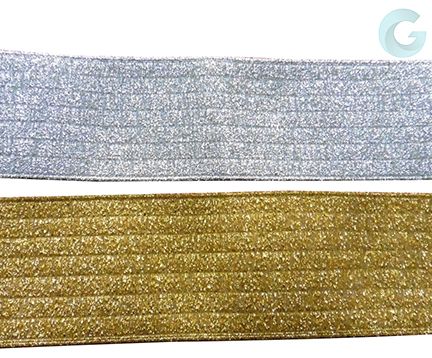 ELASTICO ORO/PLATA 4391 6CM (PIEZA 10 METROS)