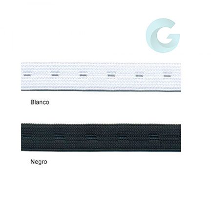 ELASTICO OJAL 20MM BLANCO (PIEZA 25 METROS)