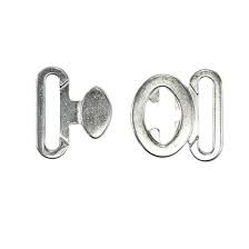 CIERRE BIKINI METAL 4017 15MM (PAQUETE 6 JUEGOS)