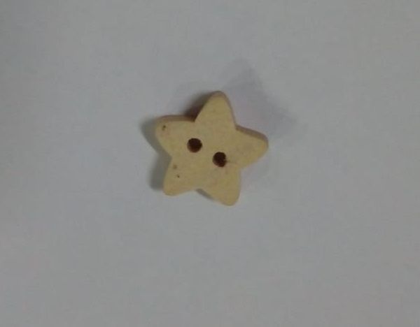 BOTON MADERA INFANTIL ESTRELLA 11MM (UNIDAD)