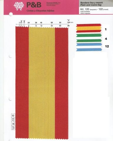 CINTA BANDERA 120/12  48MM (PIEZA 25 MTS.)