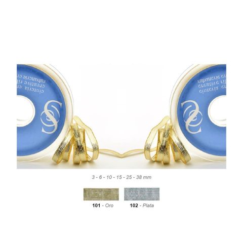 CINTA METALIZADA 25158 38MM (PIEZA 25 METROS)