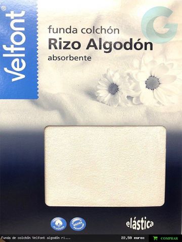 FUNDA COLCHON 105 RIZO ELASTICO ALGODON 205020