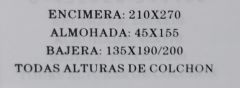 JUEGO SABANA CORALINA 965 BURRITO BLANCO 135CM